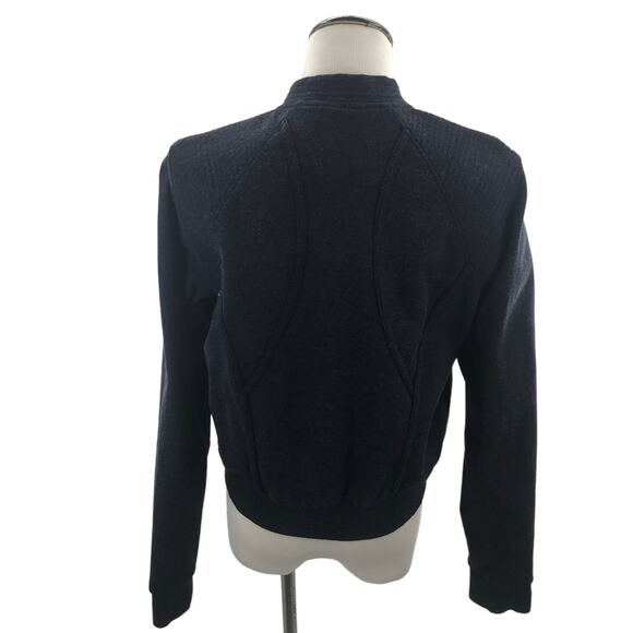 Kit & Ace Blue Jordan Cashmere Blend Bomber Jacket - Picture 8 of 12